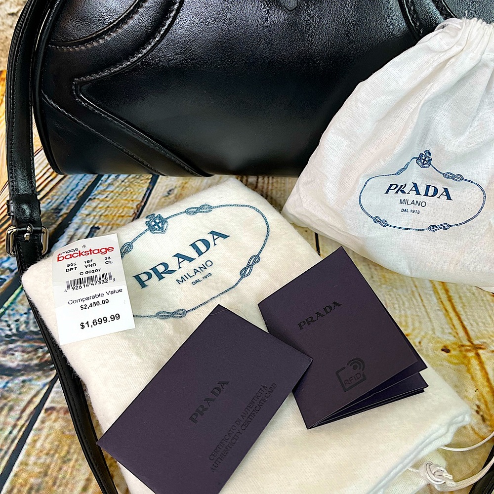 Prada Black Leather Satchel - Picture 14 of 16